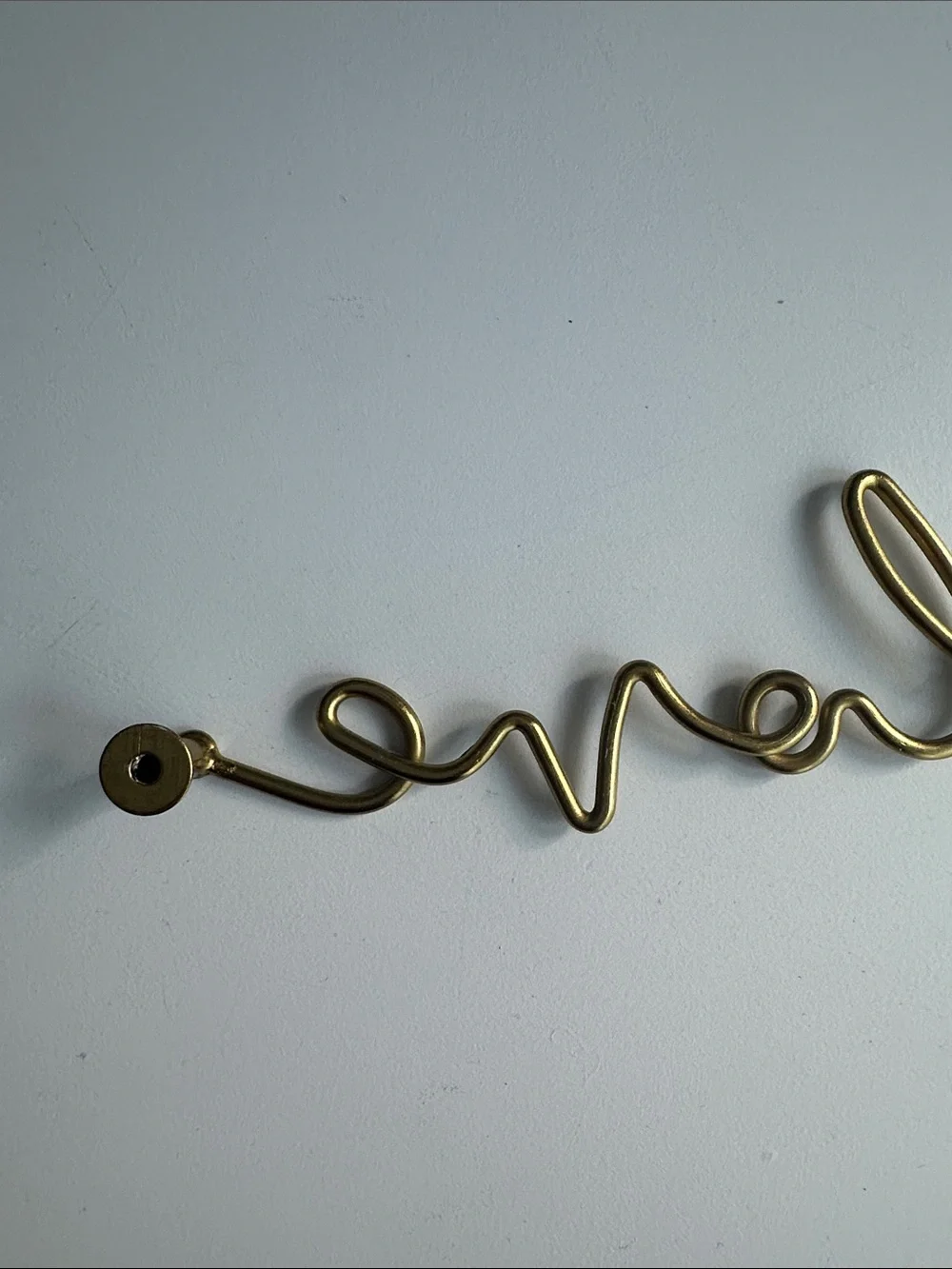 Love is Love Brass Script Wall Sign